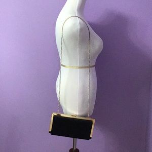 Starlet Convertible Clutch/Crossbody Black Evening Bag Purse 10 x 5 x 1.5